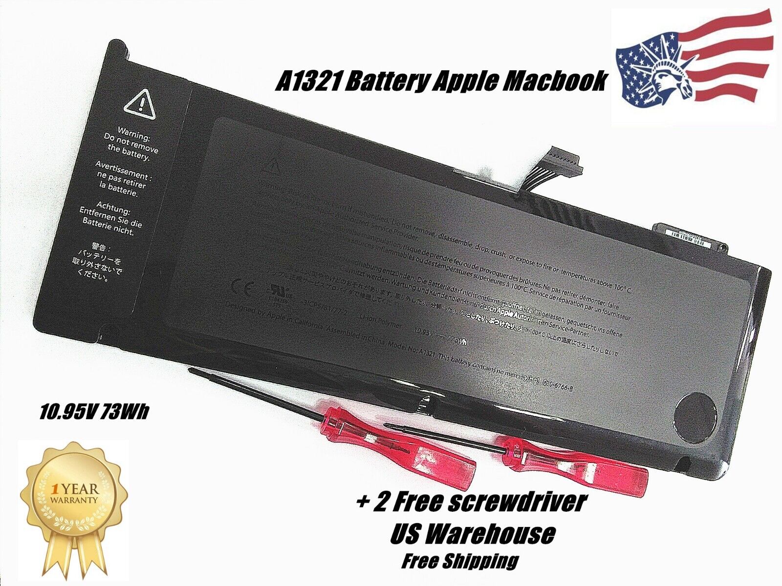 Genuin OEM A1321 Battery for Apple Macbook Pro 15
