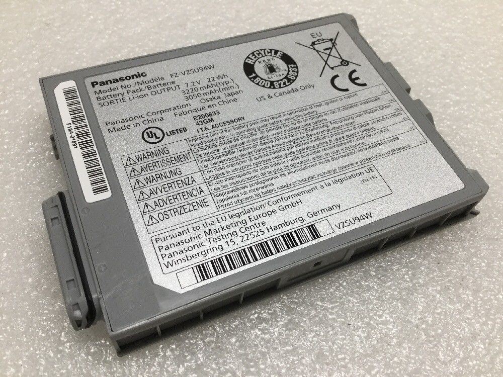 OEM Panasonic Toughpad Battery FZ-M1 FZ-VZSU95W FZ-VZSU94W 22Wh 3050mAh 7.2V