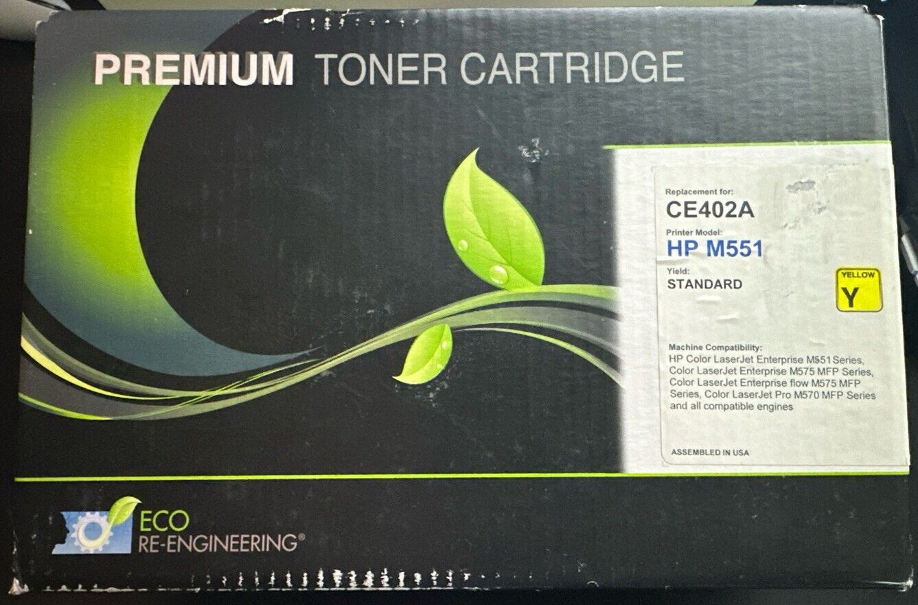 Premium Toner Cartridge CE402A Yellow Toner Cartridge M551 500 MFP M575 Sealed