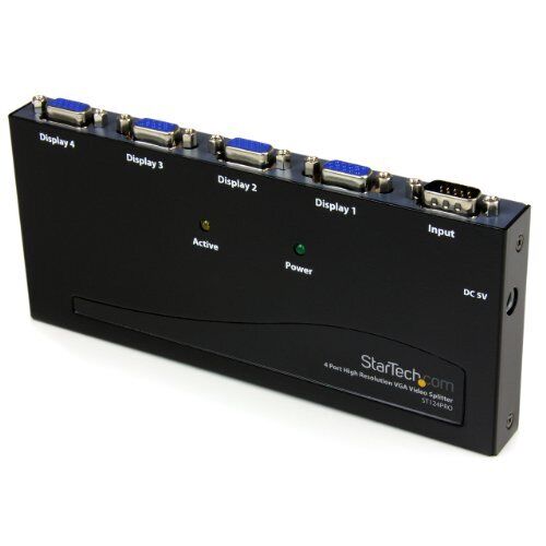 StarTech.com 4-Port VGA Video Splitter - 300 MHz- VGA Splitter - 4 port -