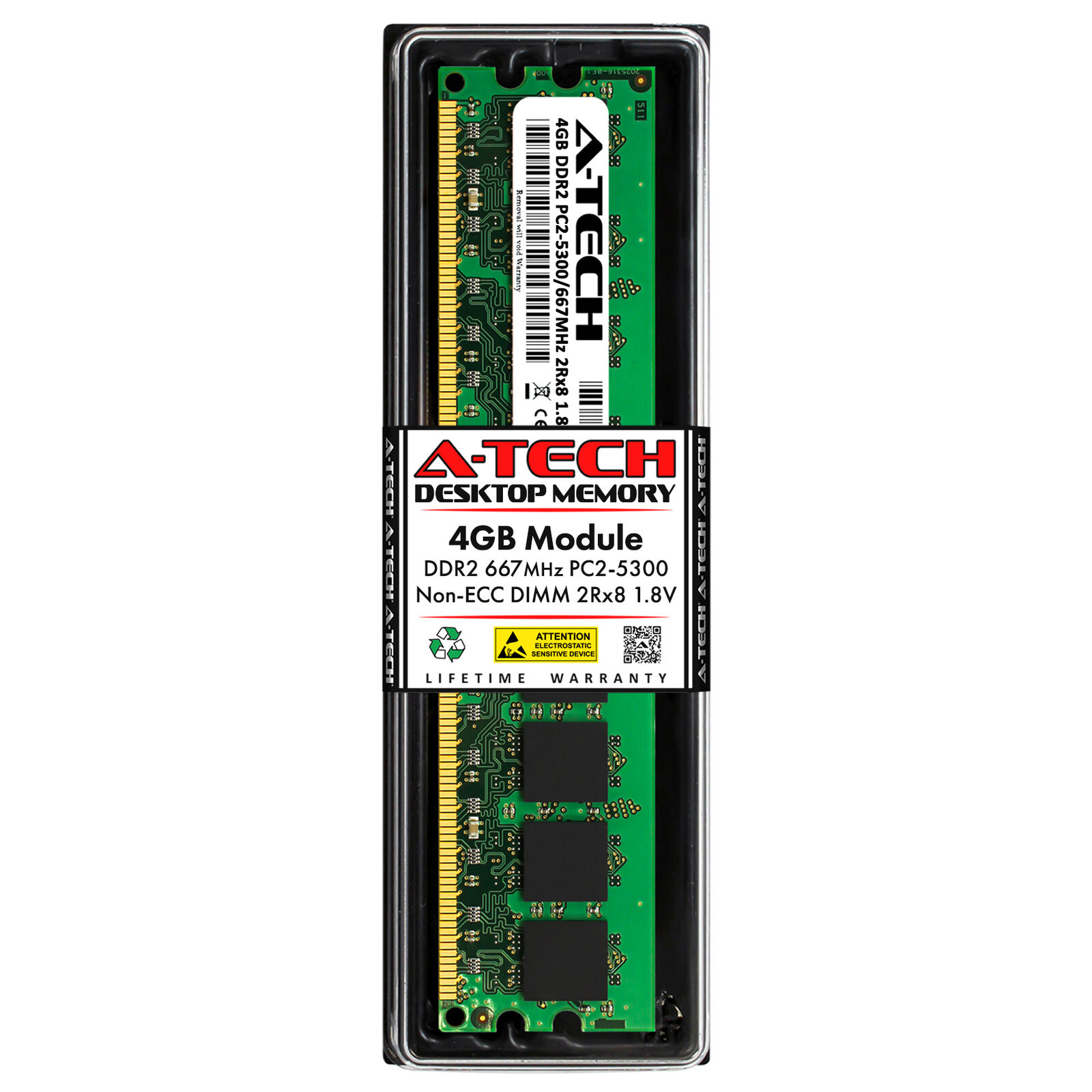 4GB DDR2-667 DIMM Crucial CT51264AA667 Equivalent Desktop Memory RAM