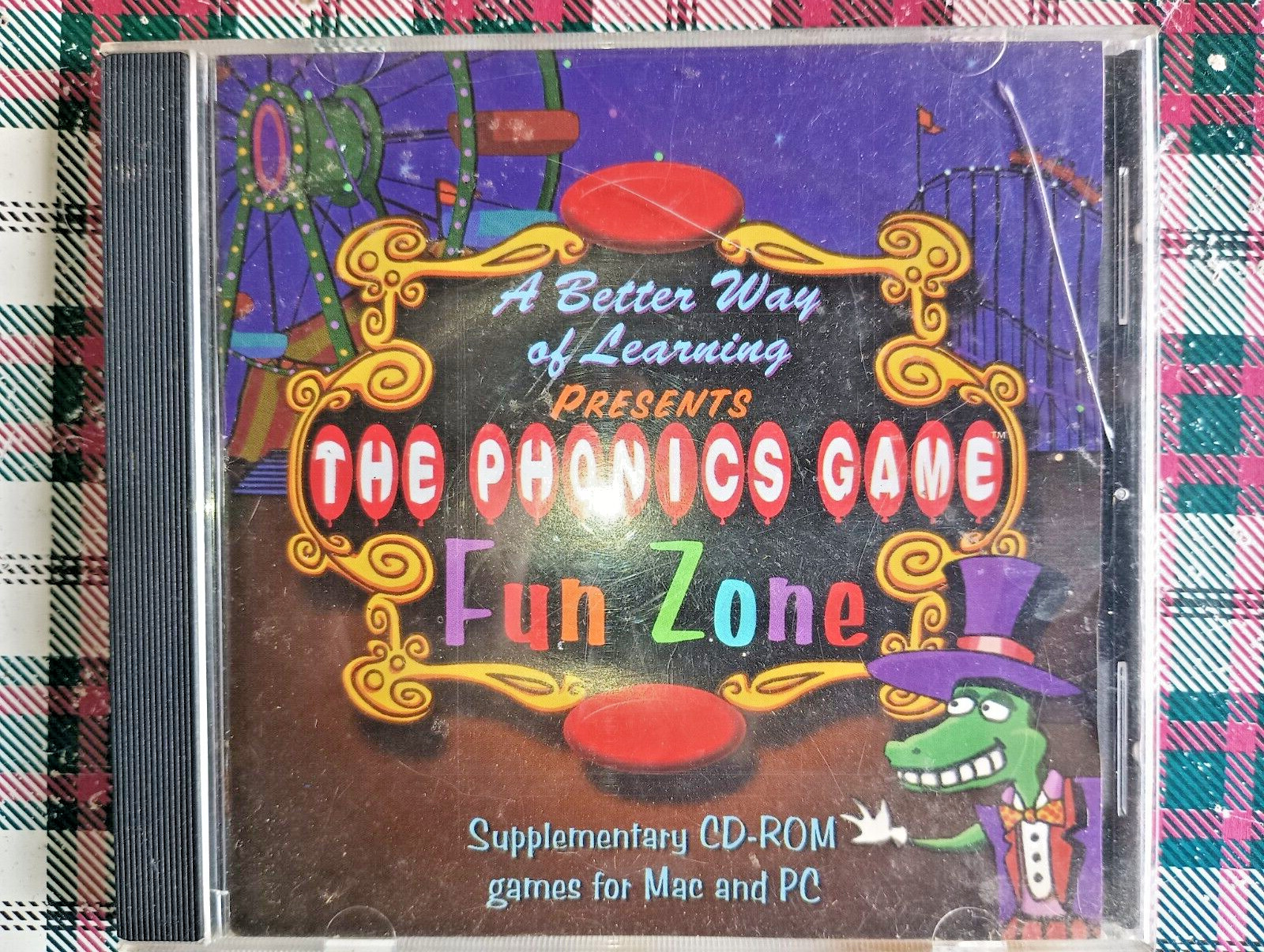 The Phonics Game Fun Zone PC/Mac CD-ROM Better Way Learn 1998 for Windows 95/98