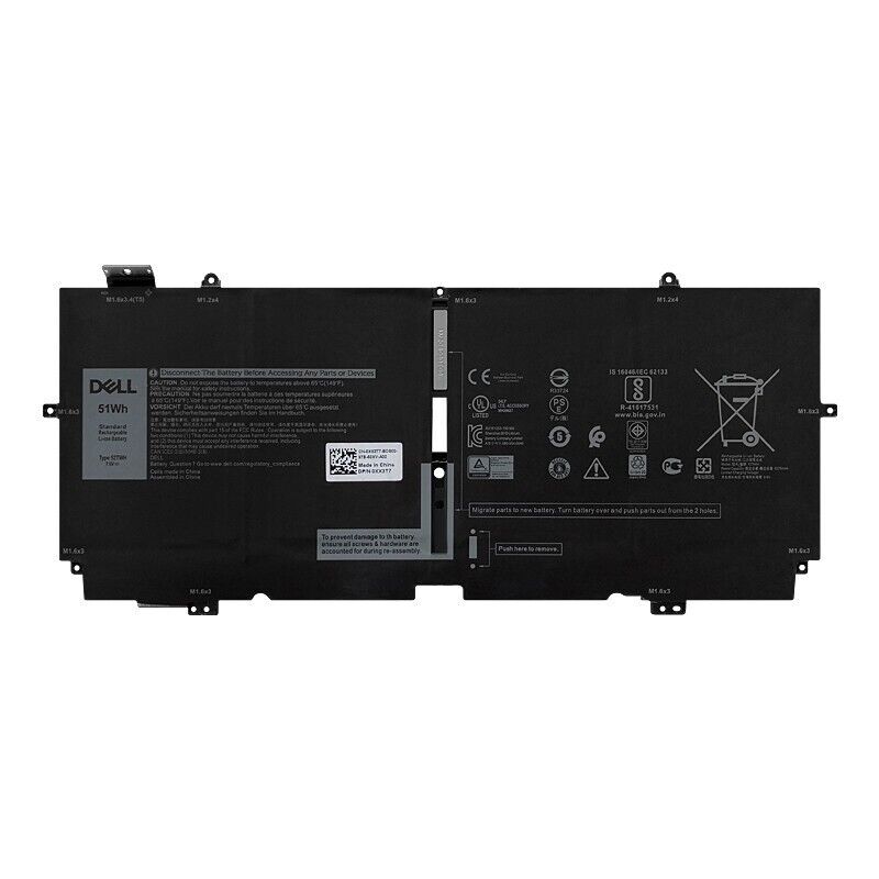 NEW Genuine 52TWH Battery For Dell XPS 13 7390 2-in-1 P103G Series 4-cell 0XX3T7