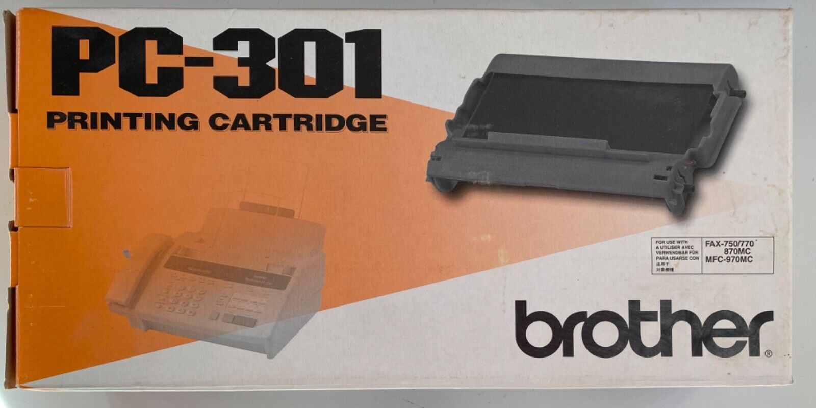 Brother PC-301 Black Toner Printing Cartridge (New)