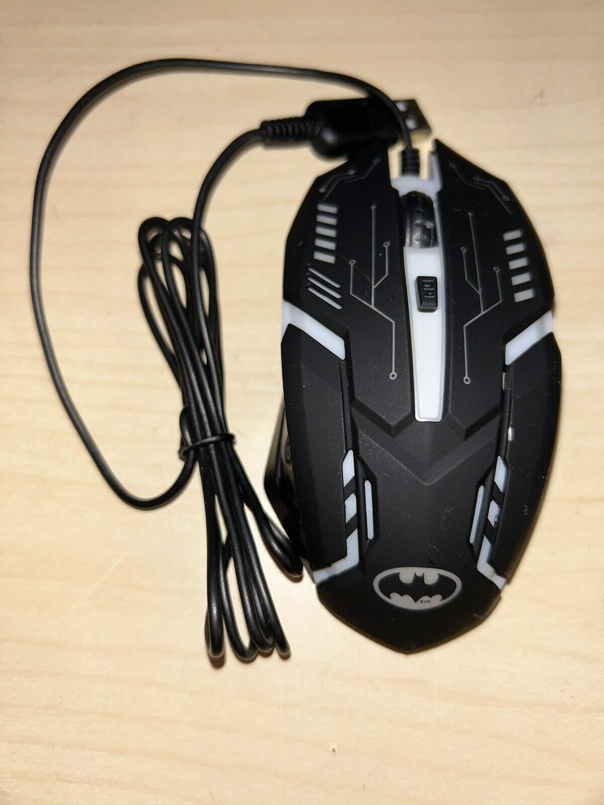 DC Comics Batman Optical Sensor Mouse EUC