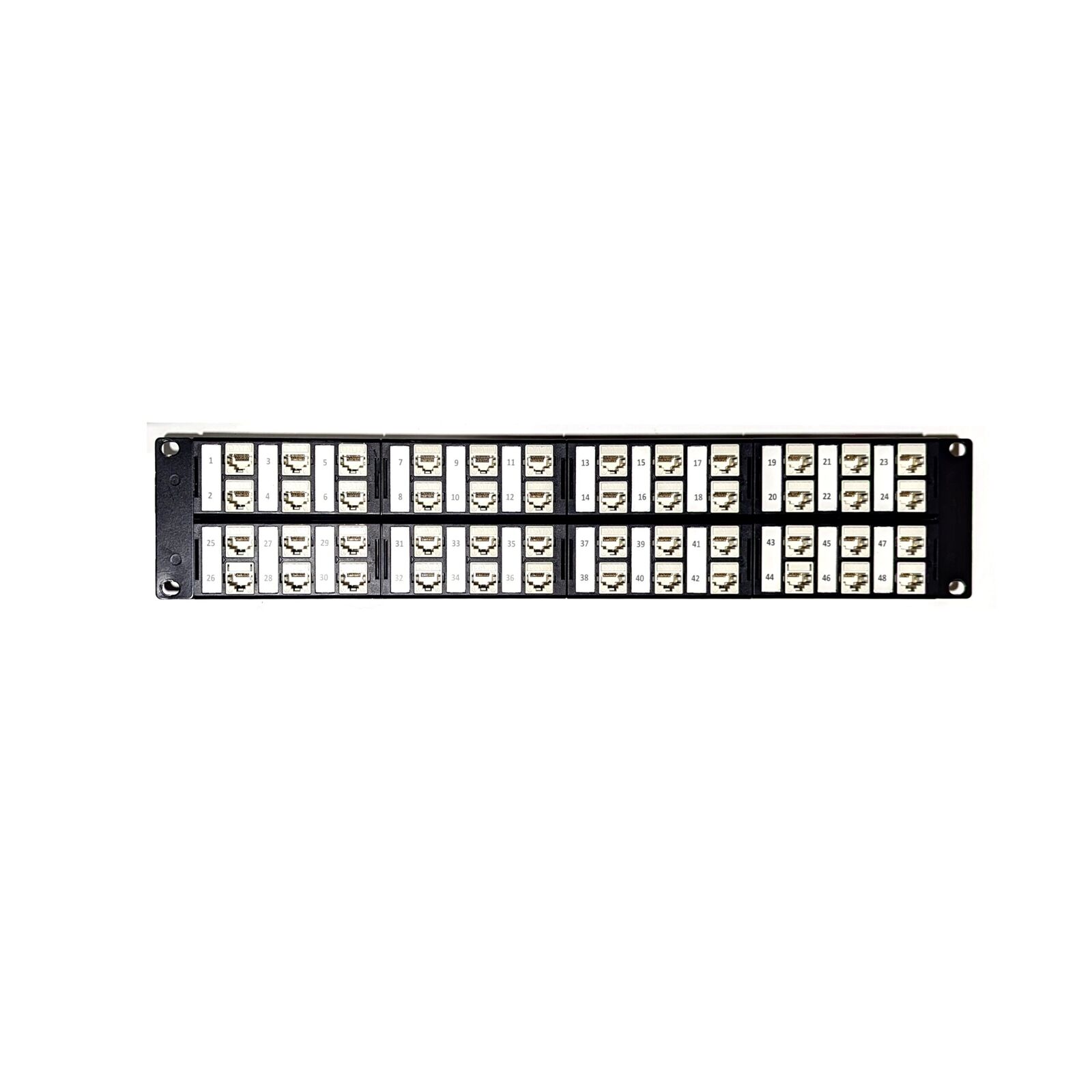 CommScope Systimax 48-Port 2U RJ-45 Cat6 Patch Panel M2000-48 UNJ600