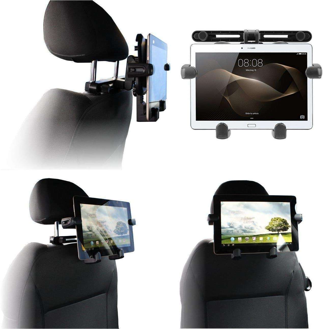 Navitech In-Car Tablet Headrest Mount Compatible With Padgene 10.1\