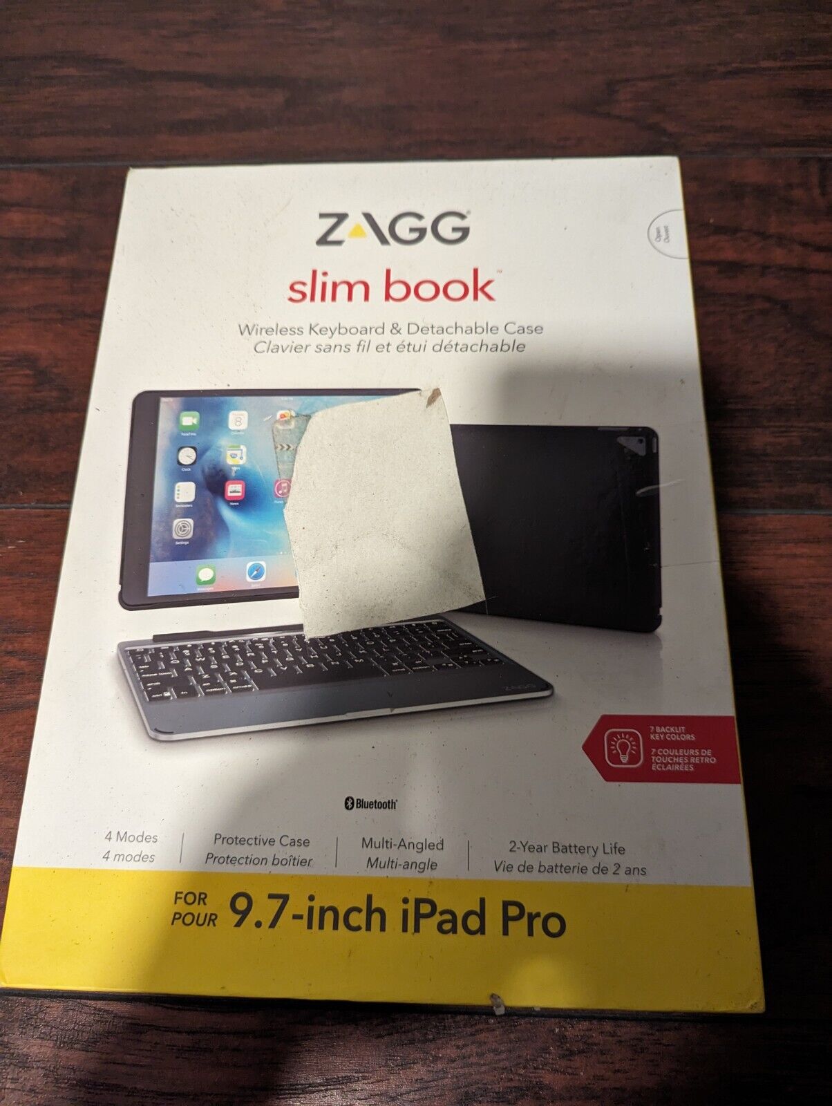 Zagg Slim Book Backlit Wireless Detachable Keyboard Case - iPad Pro 9.7\