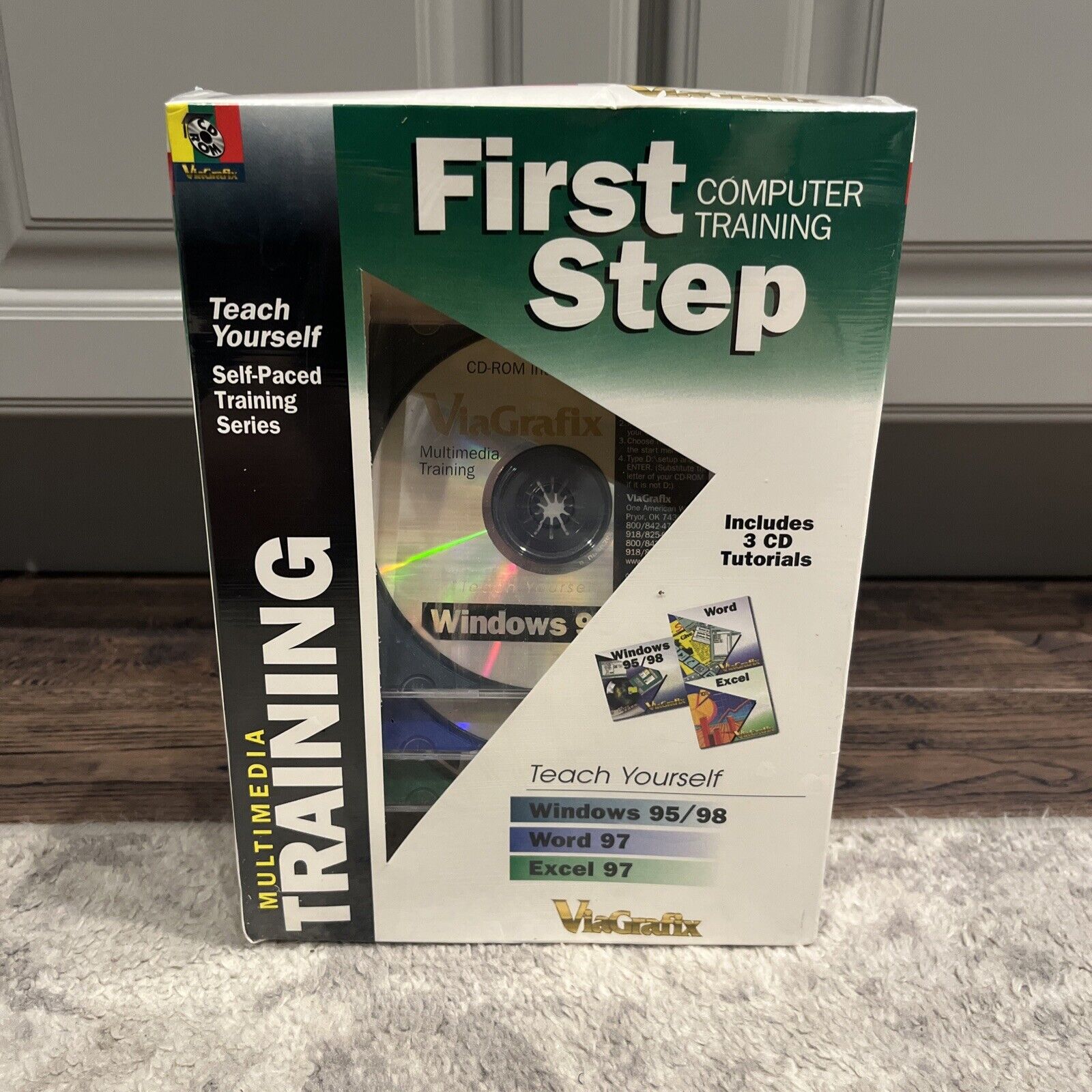 First Step Computer Training Windows 95/98 Word/ Excel ViaGrafix Sealed Box