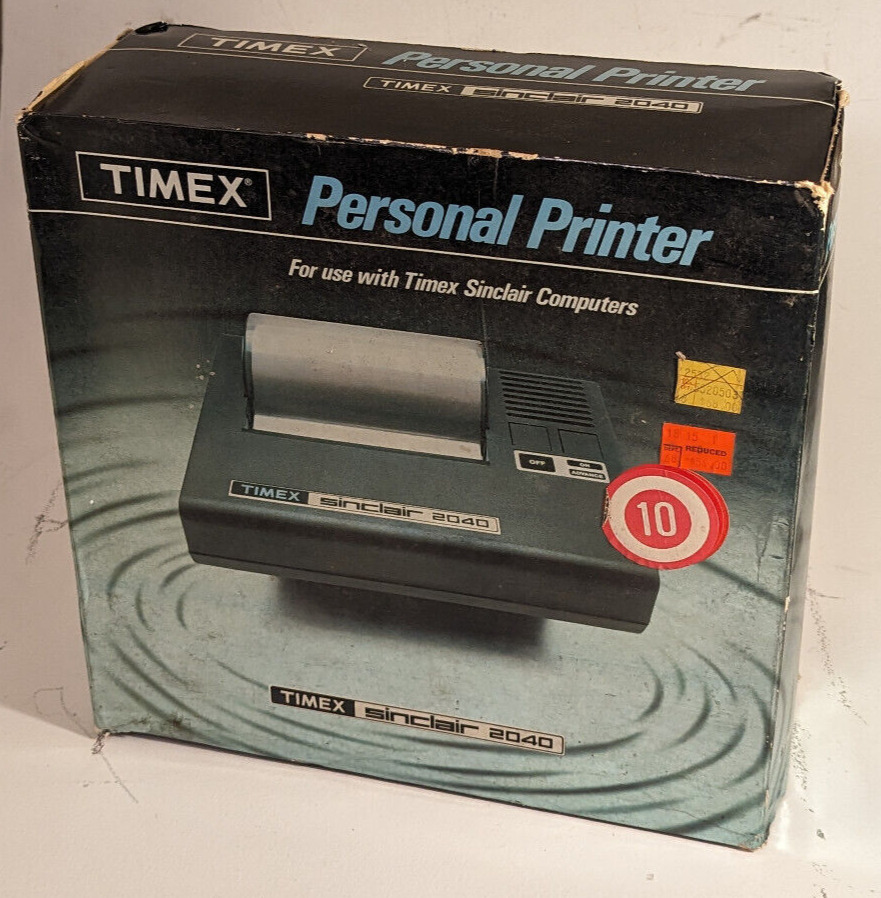 Timex Sinclair 2040 Personal Printer - Original Box