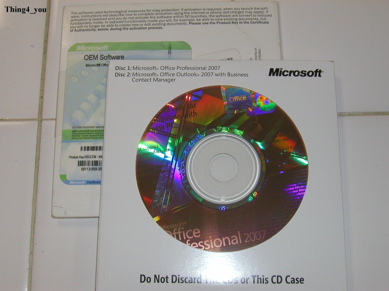 Microsoft Office 2007 Professional Full English Version MS Pro=BRAND NEW SEALED=