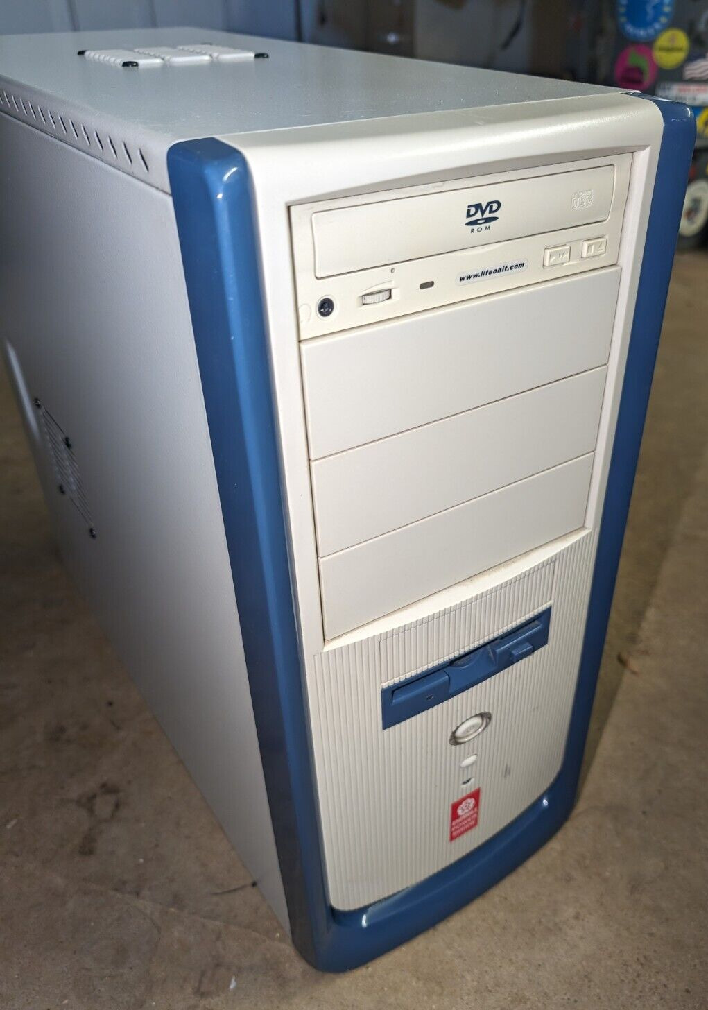 Vintage ATX PC Computer Case Floppy + DVD Drive + PSU Tower Retro Sleeper Build