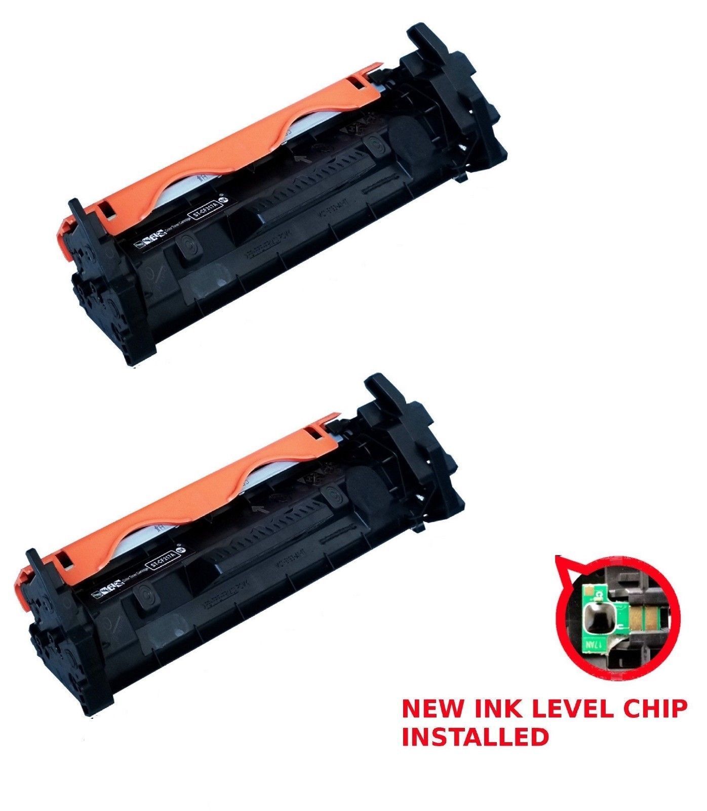2pk CF217a Toner Cartridge +Chip For HP 17a Laserjet M130fn M130fw M130nw M102
