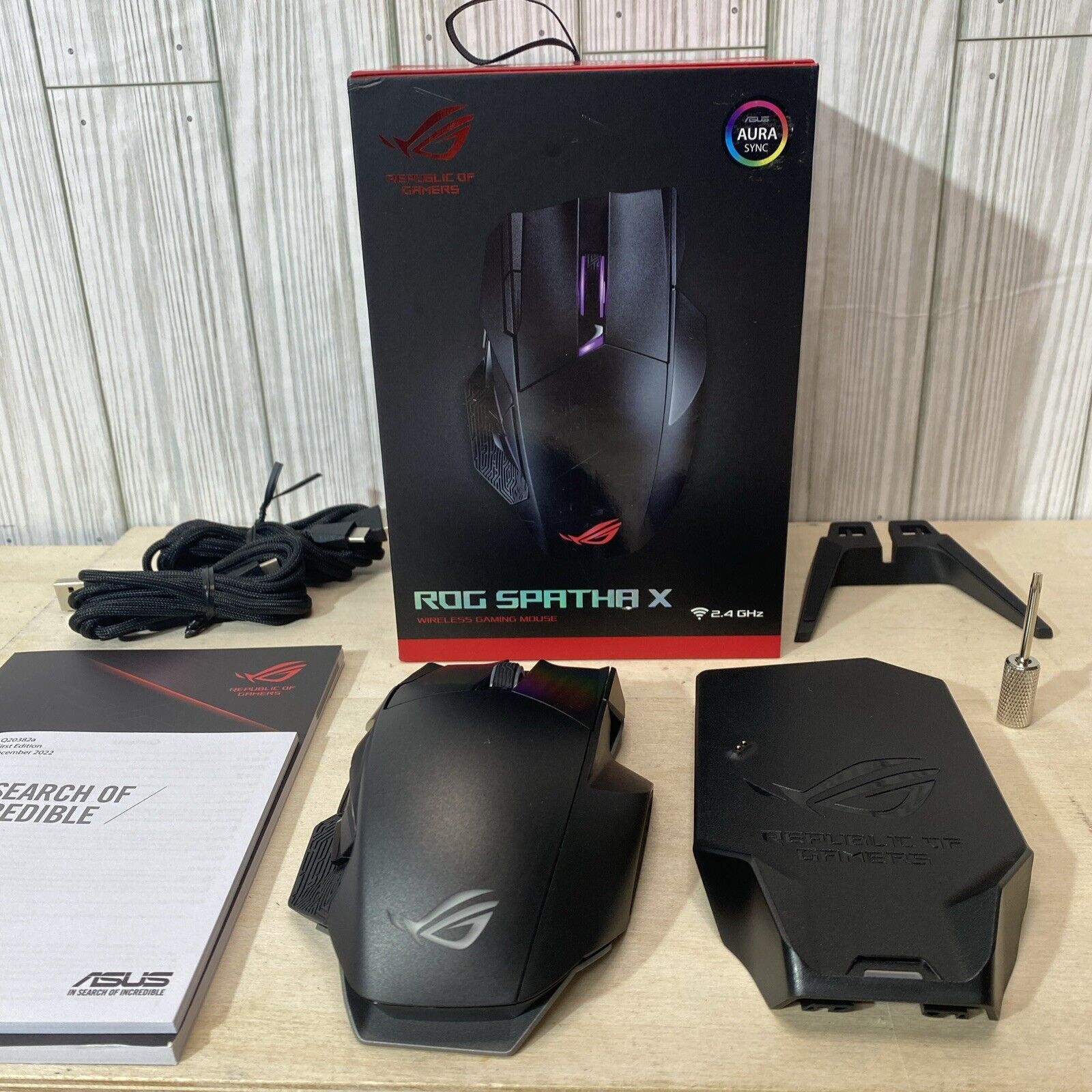 ASUS ROG SPATHA X WIRELESS GAMING MOUSE New Open Box