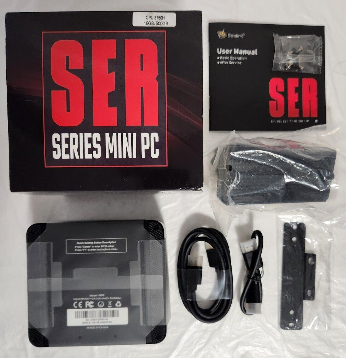 Beelink SER3 Mini PC 16GB/512GB SDD AMD Ryzen 3750H Processor New   - 