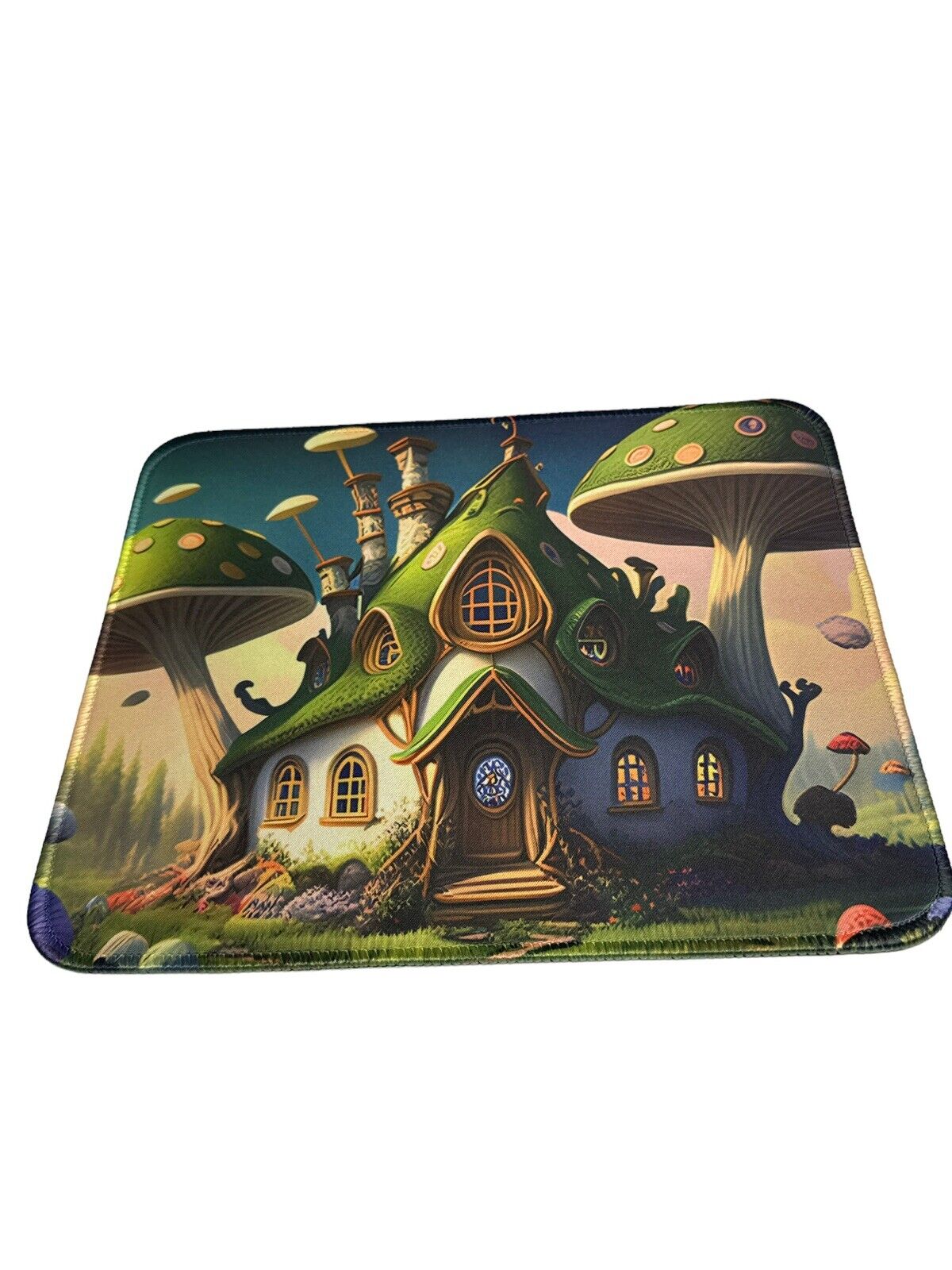 NEW UNUSED Magic Mushroom House Mouse Pad - Fairly Fantasy Theme 