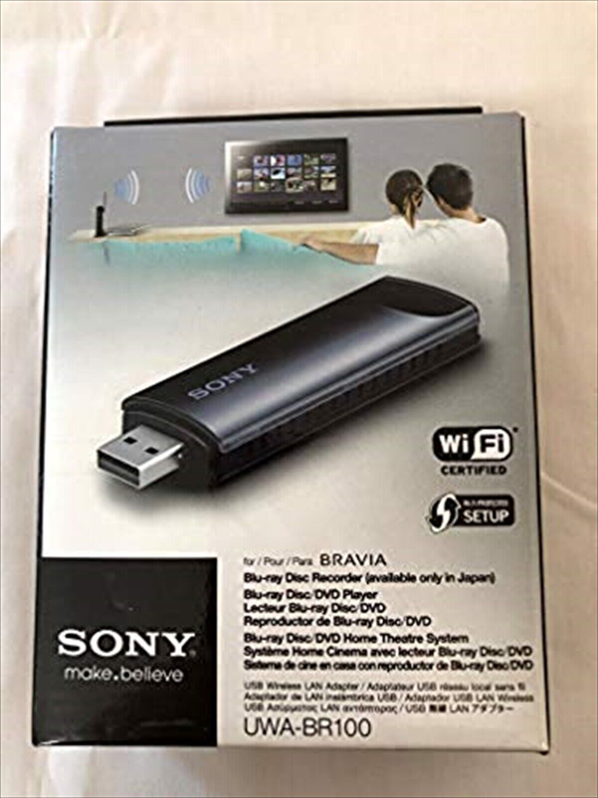 SONY BRAVIA USB wireless LAN adapter UWA-BR100 Expedited Shipping used