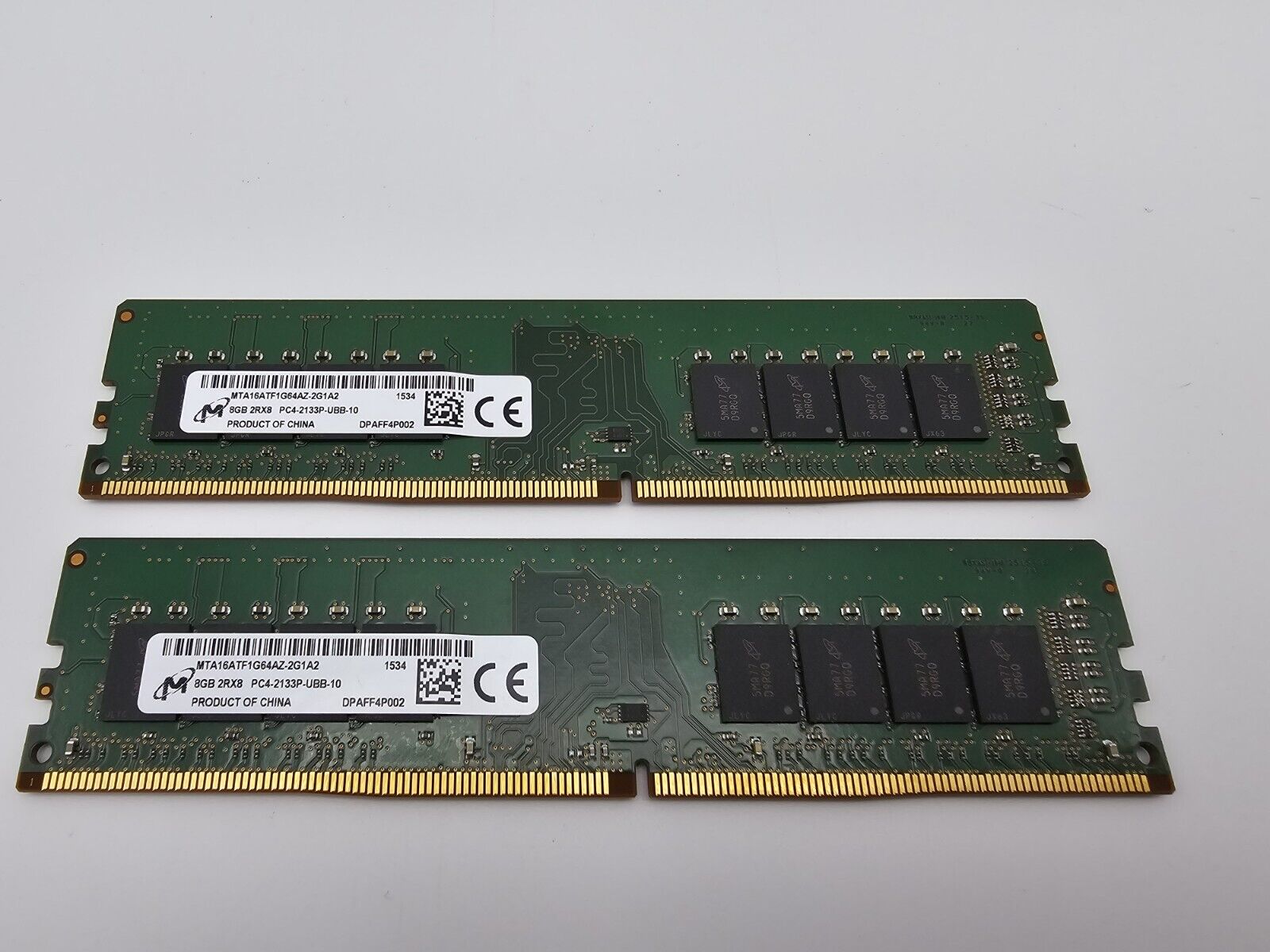 Micron 16GB (2x8GB) PC4-17000 DDR4-2133P RAM Desktop SDRAM MTA16ATF1G64AZ-2G1A2