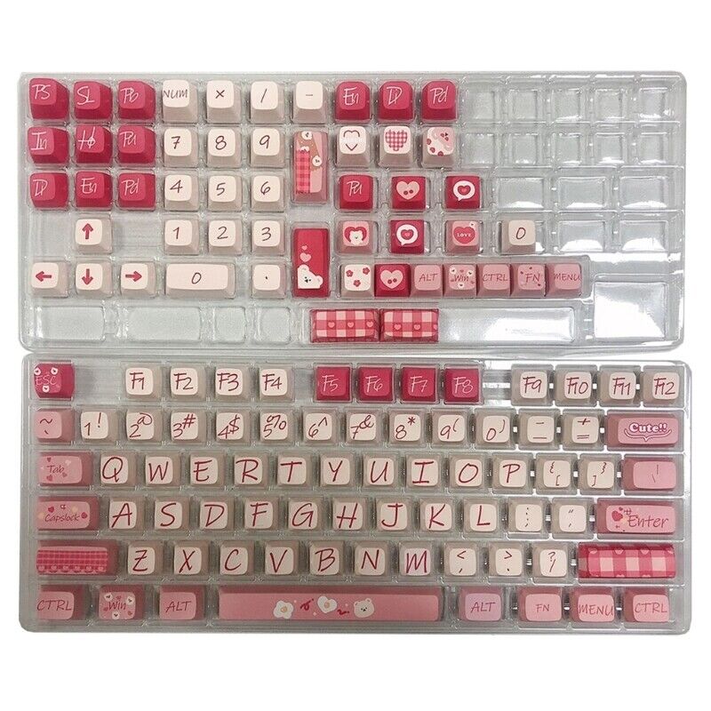 Chocolate Bear Keycap PBT Dye-Sublimation MDA Mechanical Keyboard 126