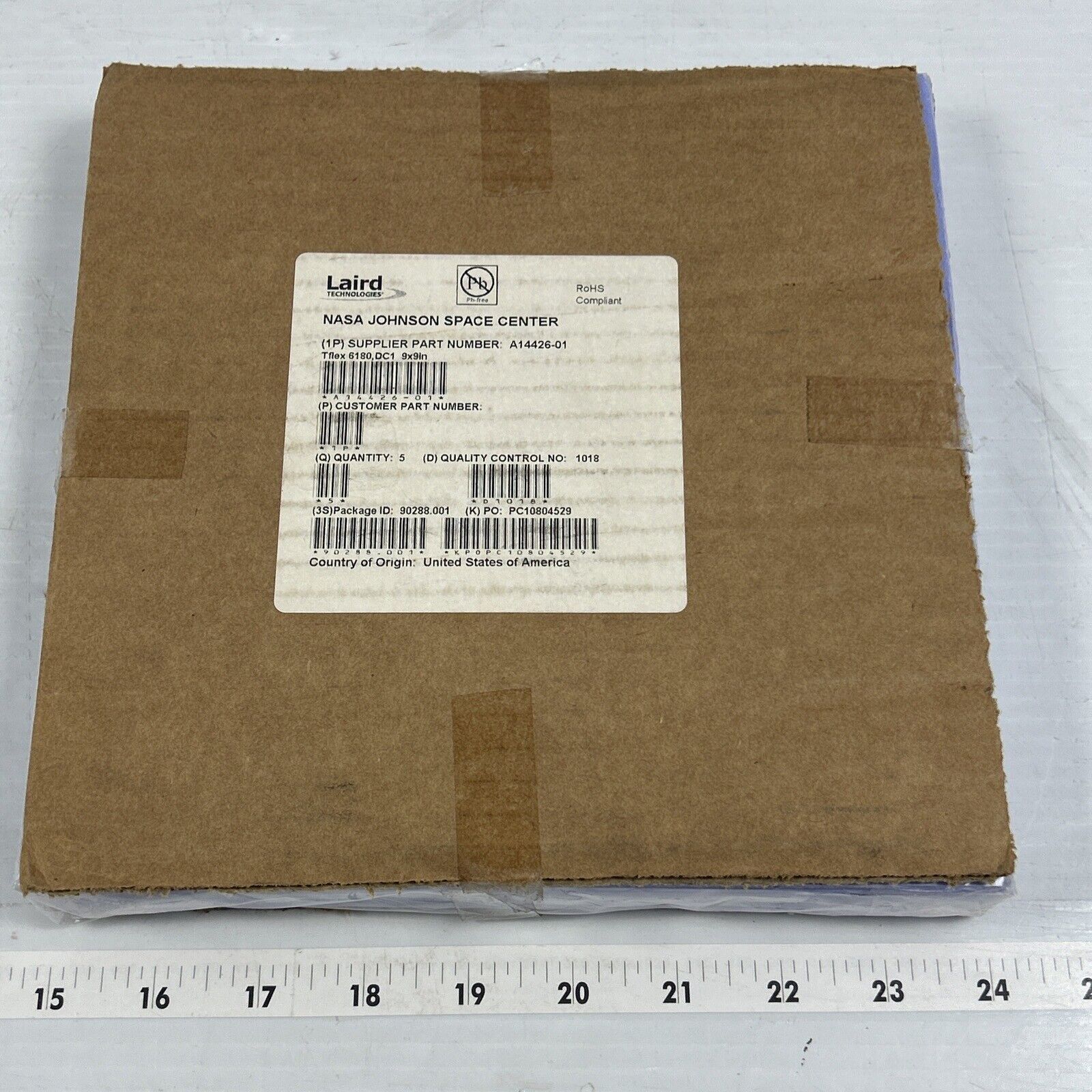 Laird Technologies Thermal Interface Pad Tflex 6180,DC1 9\