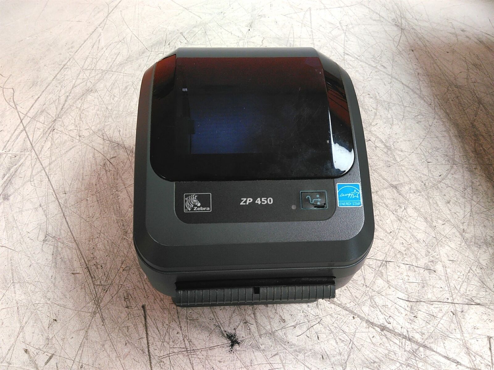 Zebra ZP 450 ZP450-0501-0000A USB Thermal Label Printer No Labels