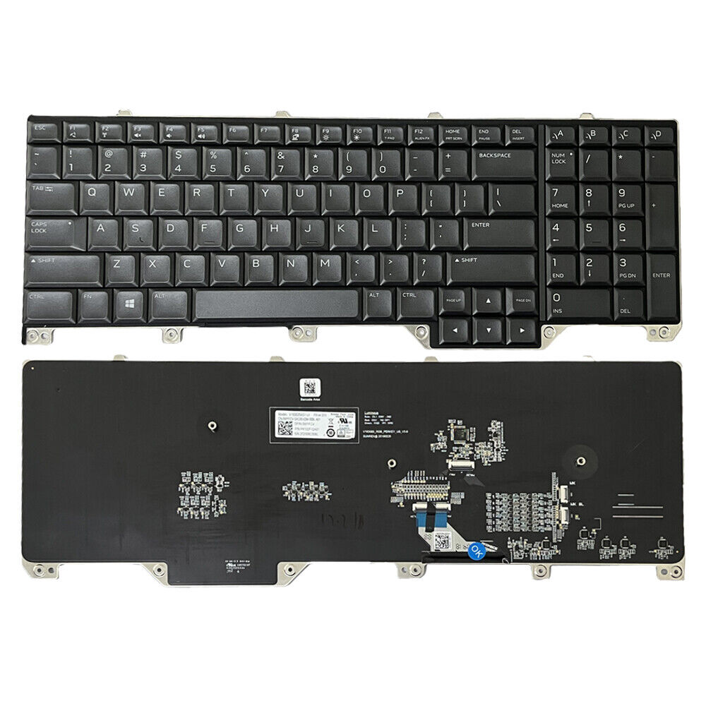 RGB Backlight  Keyboard For Dell Alienware 17 R5 Area 51M NSK-EYBBC US