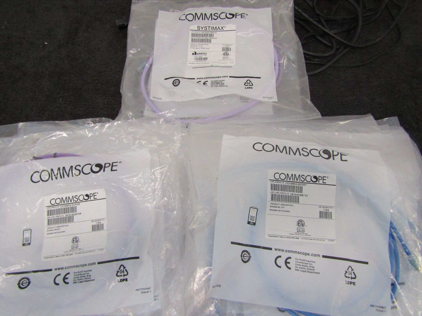 LOT of 23 COMMSCOPE Wires - READ DESCRIPTION - SEALED