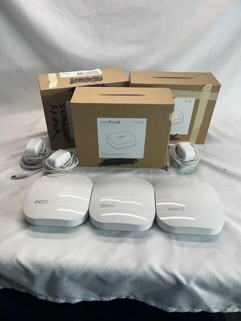 Eero Pro Home Mesh WiFi System Router or Extender 1st Generation, A010001 3-Pack