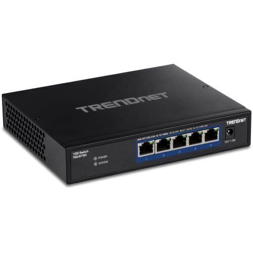 New！TRENDnet 5-Port 10G Switch, 5 x 10G RJ-45 Ports, 100Gbps Switching Capacity