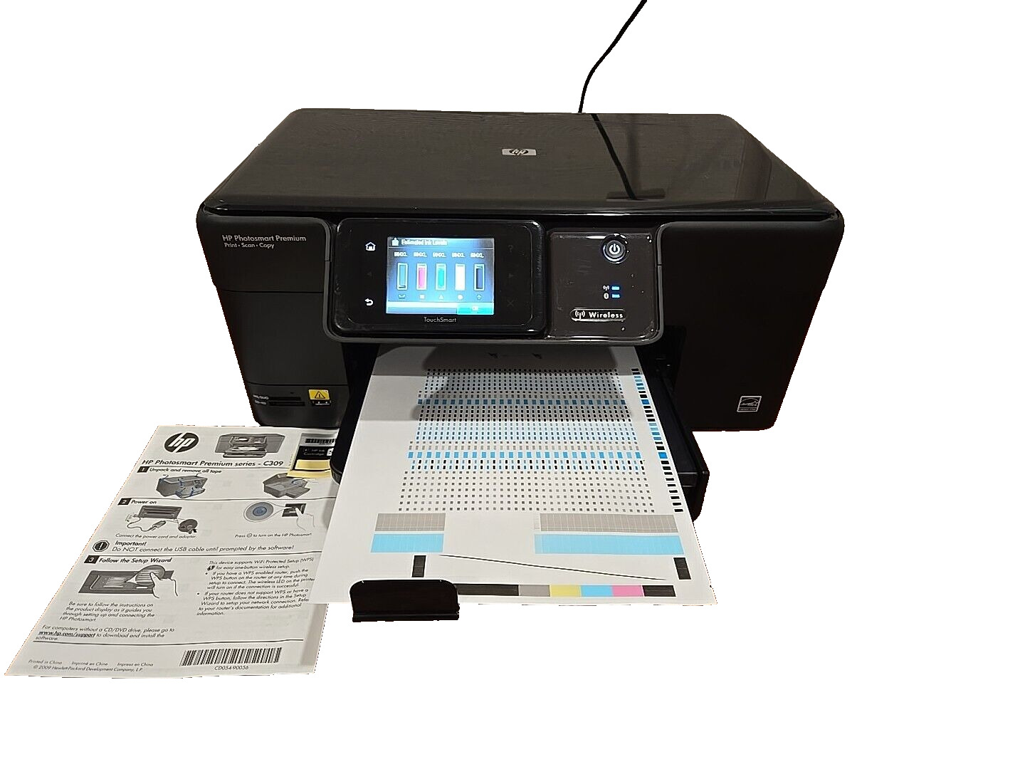 HP Photosmart Premium C309g Photosmart Printer | New Ink, Sanitized Works Great