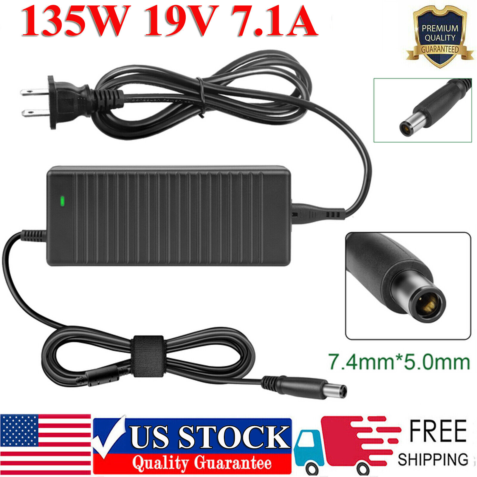 135W AC Adapter Power Charger For HP HSTNN-LA01 647982-002 648964-002 906329-001