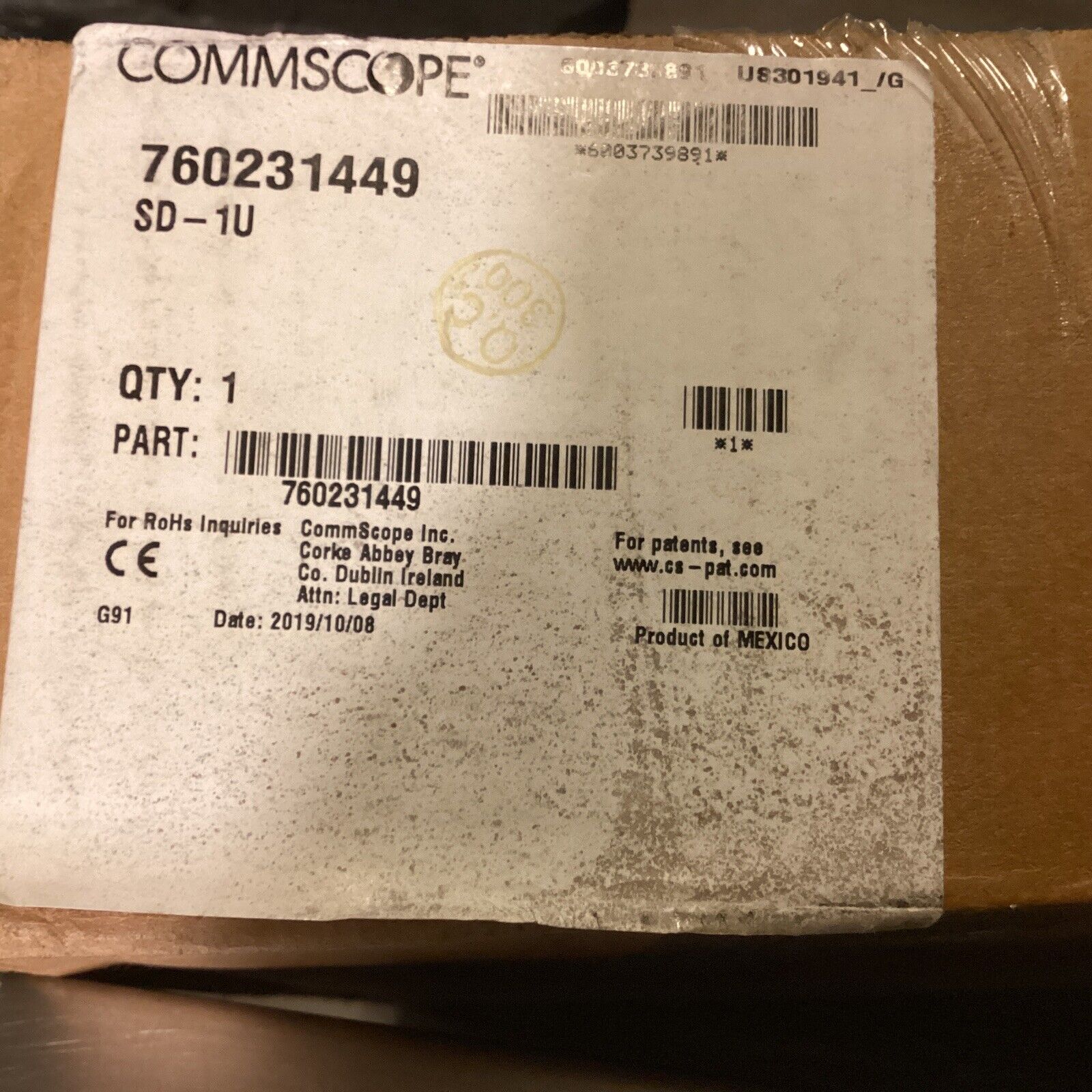 Commscope 760231449 SD-1U Sliding Panel New