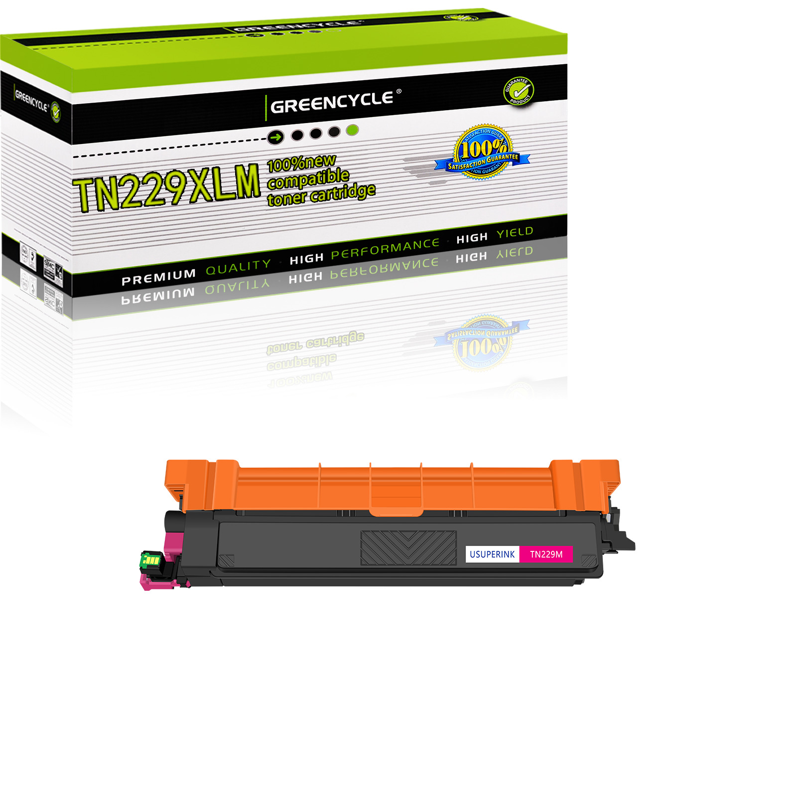 1-4PK TN229XLC Color Toner Cartridge Magent Compatible For Brother MFC-L3780CDW 