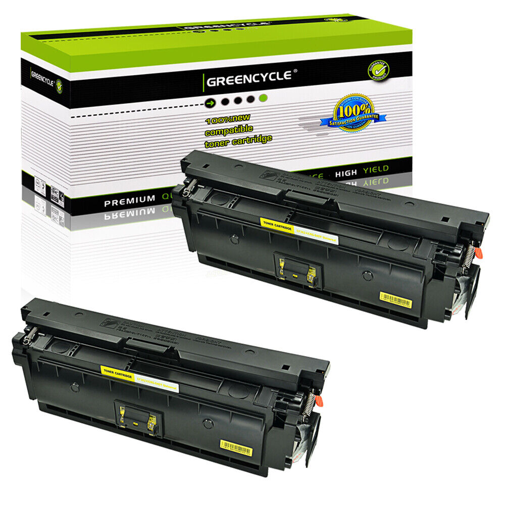 2PK CF362X Yellow Toner cartridges For HP Color Enterprise M553dn MFP M577f 508X