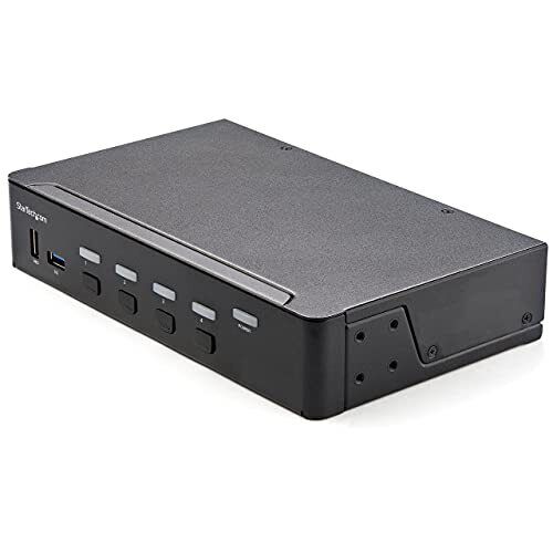 StarTech.com 4 Port HDMI KVM Switch 4K 60Hz UHD HDR, HDMI 2.0 Single Monitor, 2