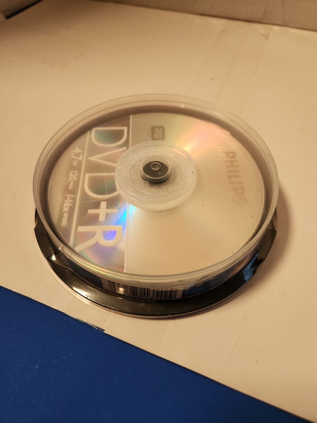 Philips DVD+R 1-16x Speed 120min 4.7 GB DR4S6B10F/17 Cake Box Spindle 10 Pack