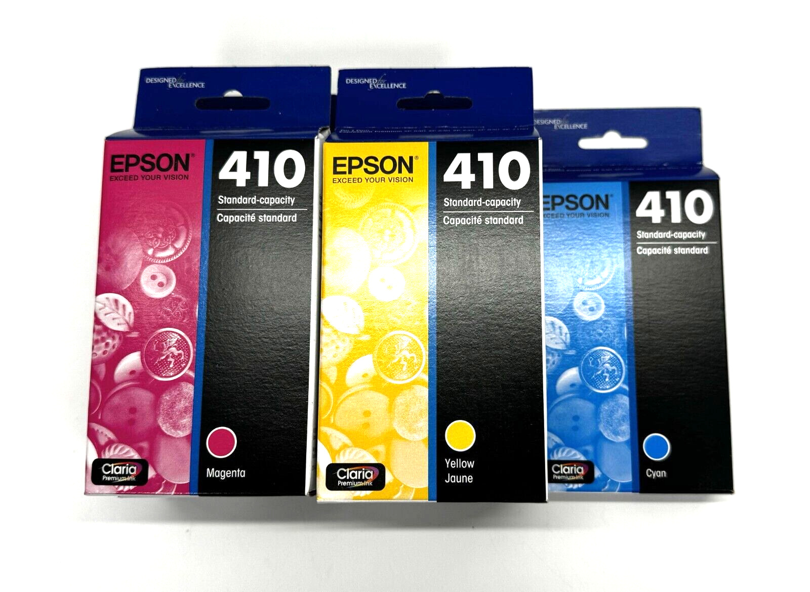 NEW Lot of 7 Epson Genuine 410 Cyan Magenta Yellow 410 Ink Cartridges Expired