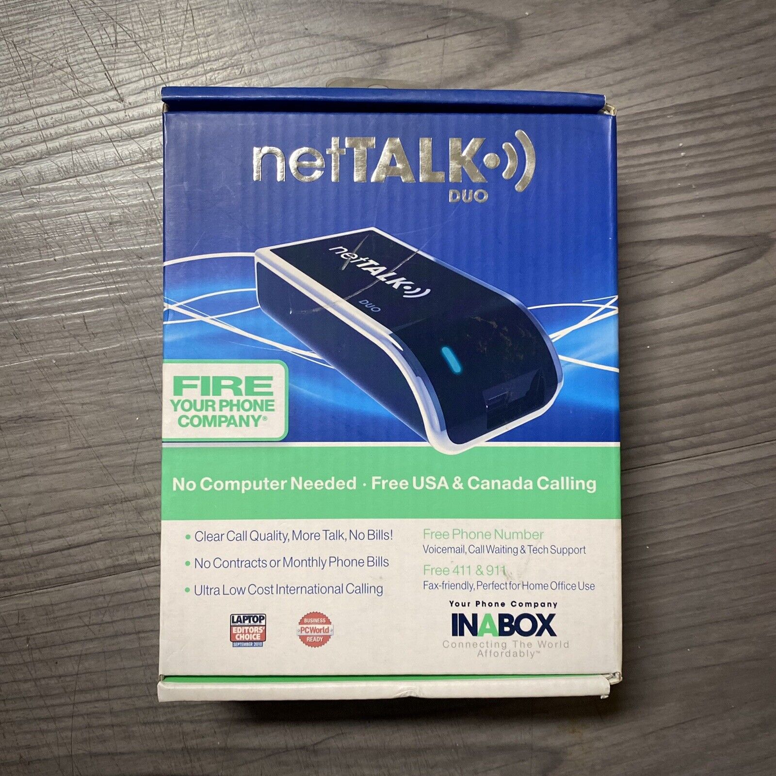 NetTalk DUO VOIP Device Free Calls to US and Canada Ethernet / Brand NEW in Box
