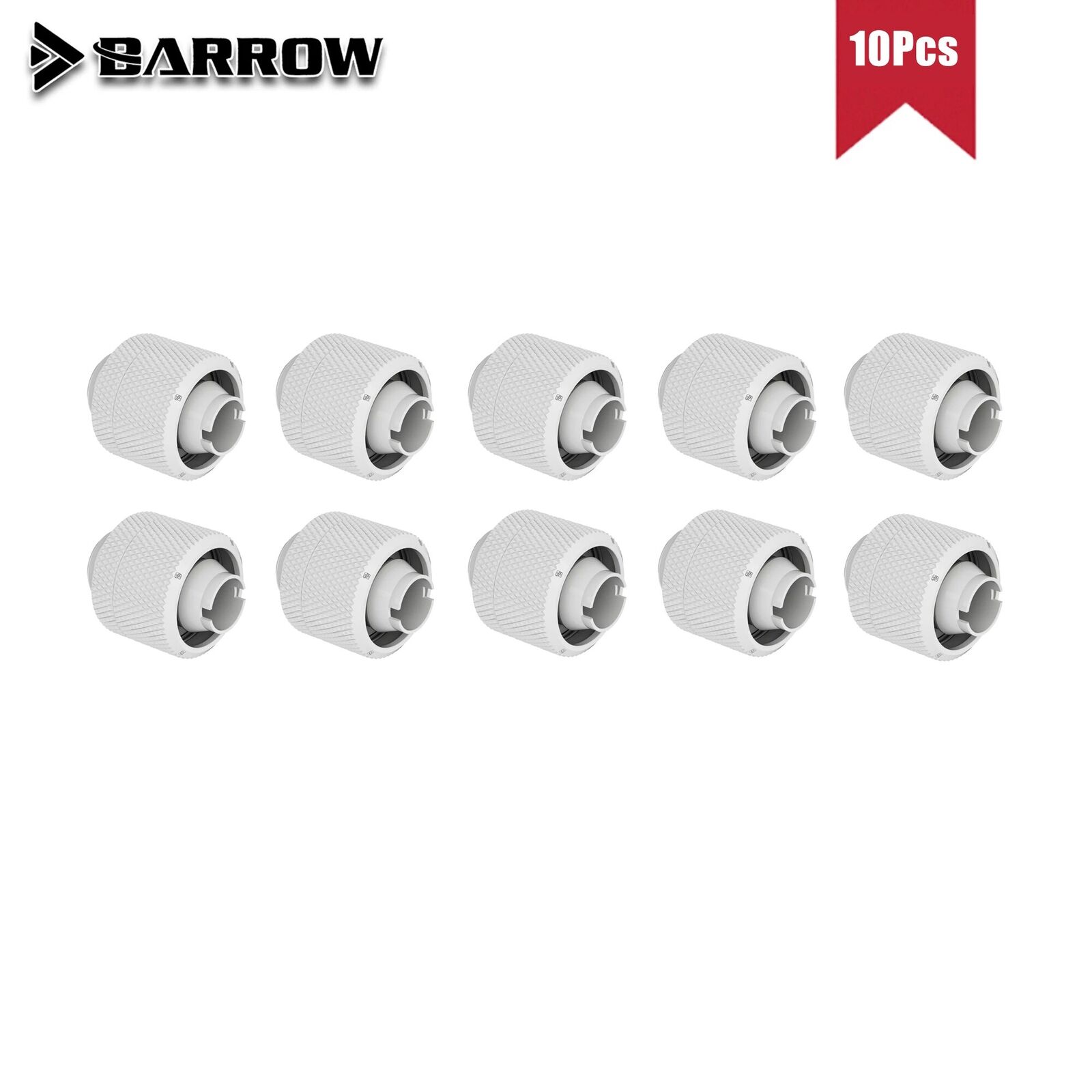 BARROW 8/10/12pcs for ID10mm+OD16mm or ID10mm+OD13mm Tube G1/4'' Hose Fittings