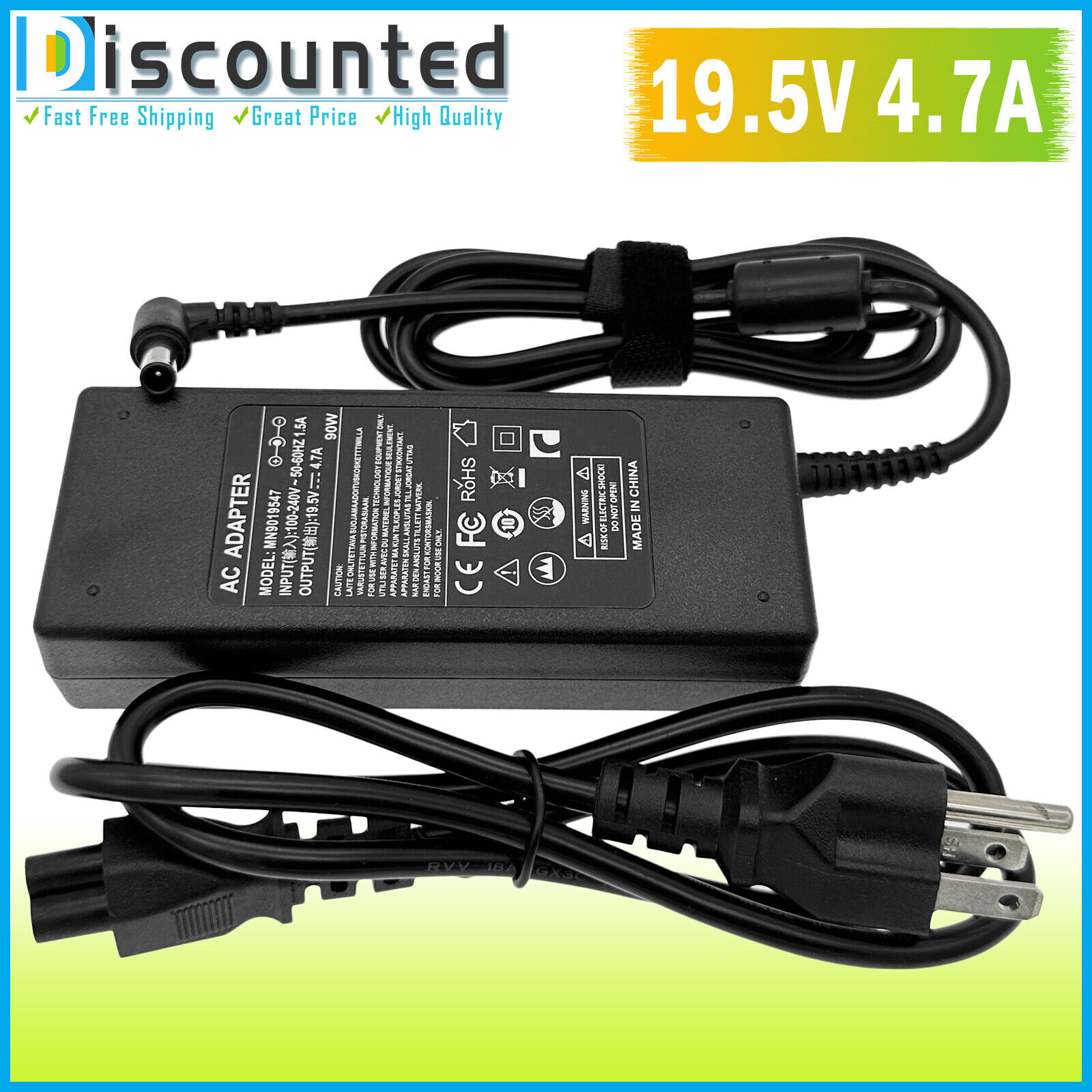 AC Adapter For Samsung UN32J4000BF UN32J4000BFXZA HD LED TV Power Supply Cord