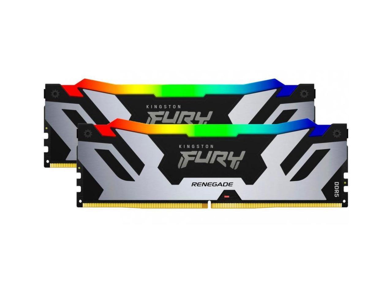 Kingston Fury Renegade RGB 32GB (2 x 16GB) 288-Pin PC RAM DDR5 6400 (PC5 51200)