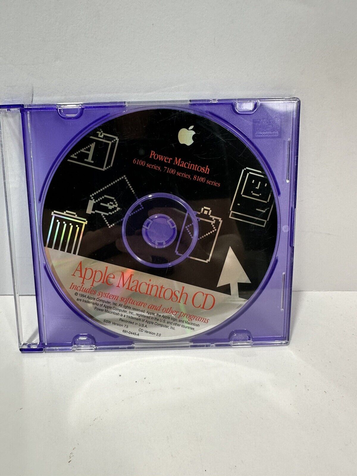 Vintage Apple Macintosh v. 7.5 CD for Power Macintosh 6100, 7100, 8100; 1994