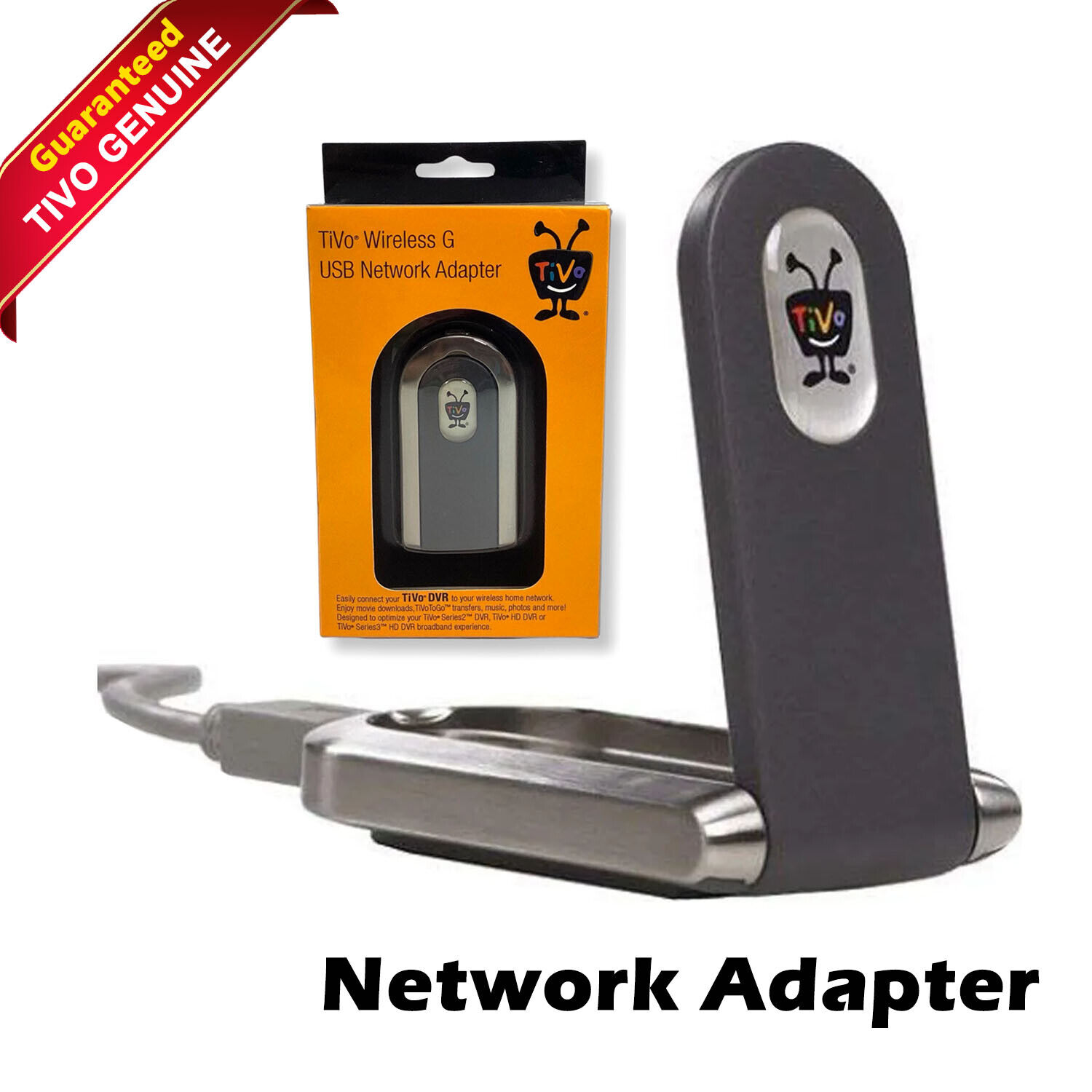 TiVo Wireless G USB Network Adapter Model No AGO100,160-0209 TiVo HD, Series 2,3