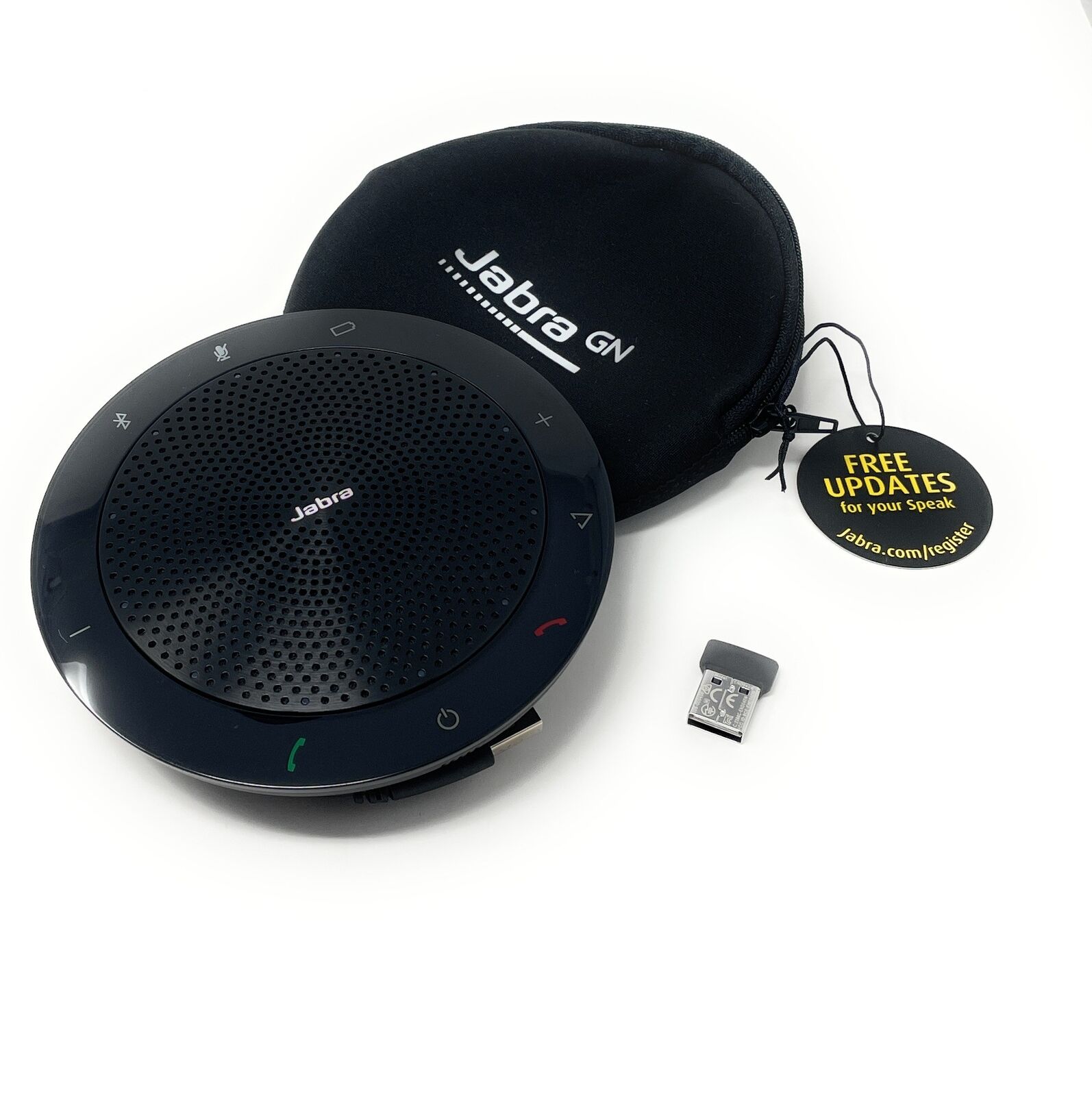 Jabra Speak 510+ UC Portable USB & Bluetooth Speakerphone with Bluetooth Adapter