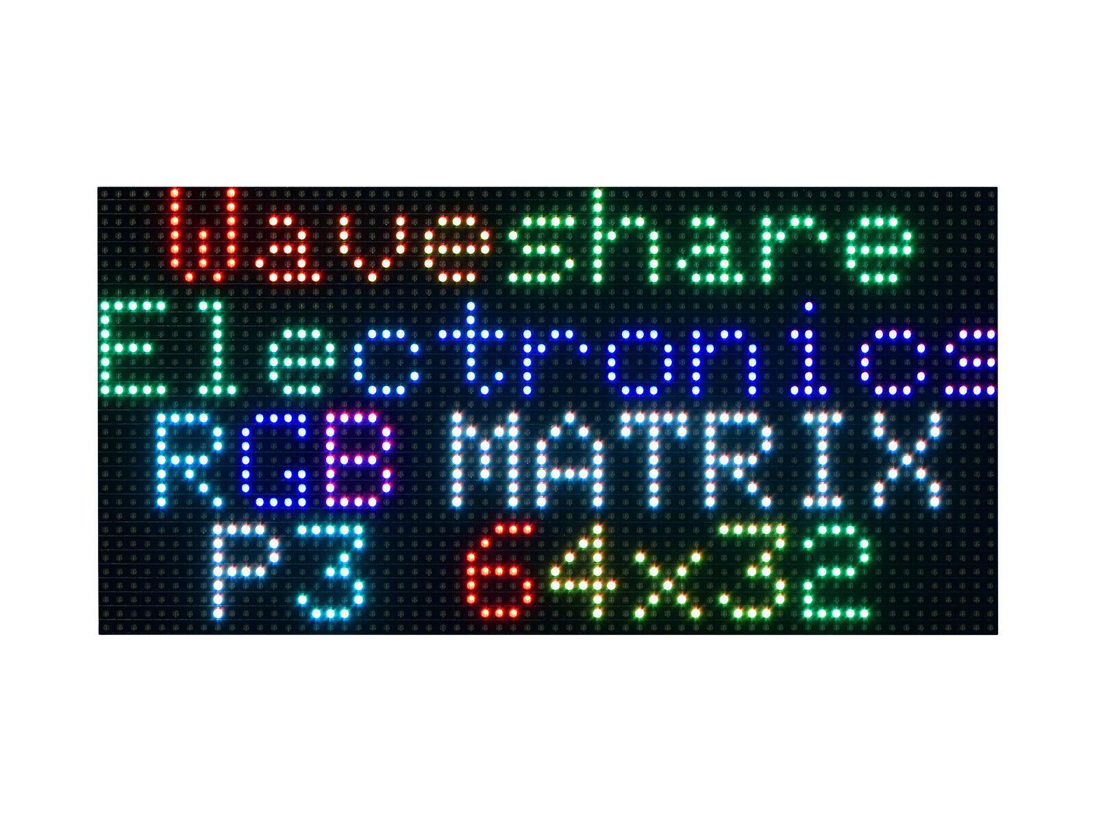 RGB Full-Color LED Matrix Panel 64×32 Adjustable Brightness ESP32 Arduino