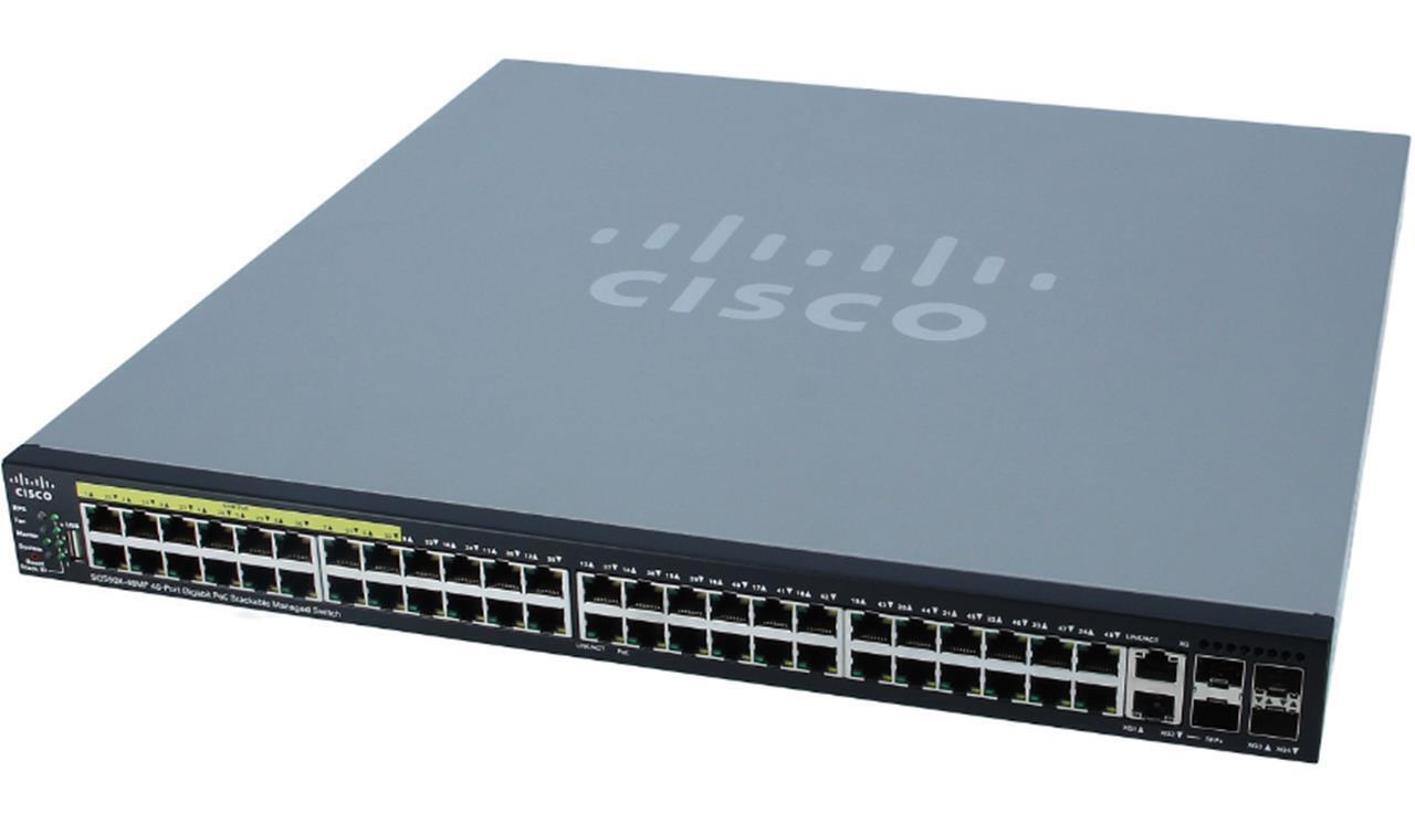 Cisco SG550X-48MP-K9 48-Port Gigabit PoE Stackable Managed Switch