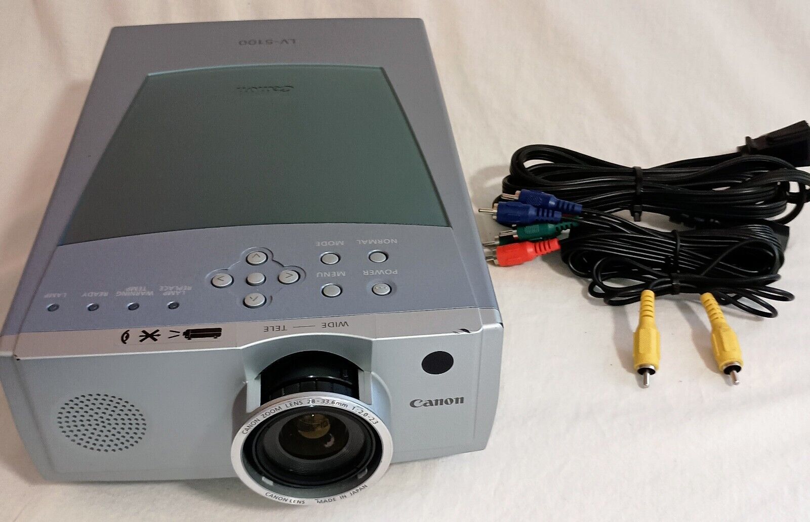 Canon LV-5110U Portable Projector W/ SVGA Power Cords 800x600 Tested