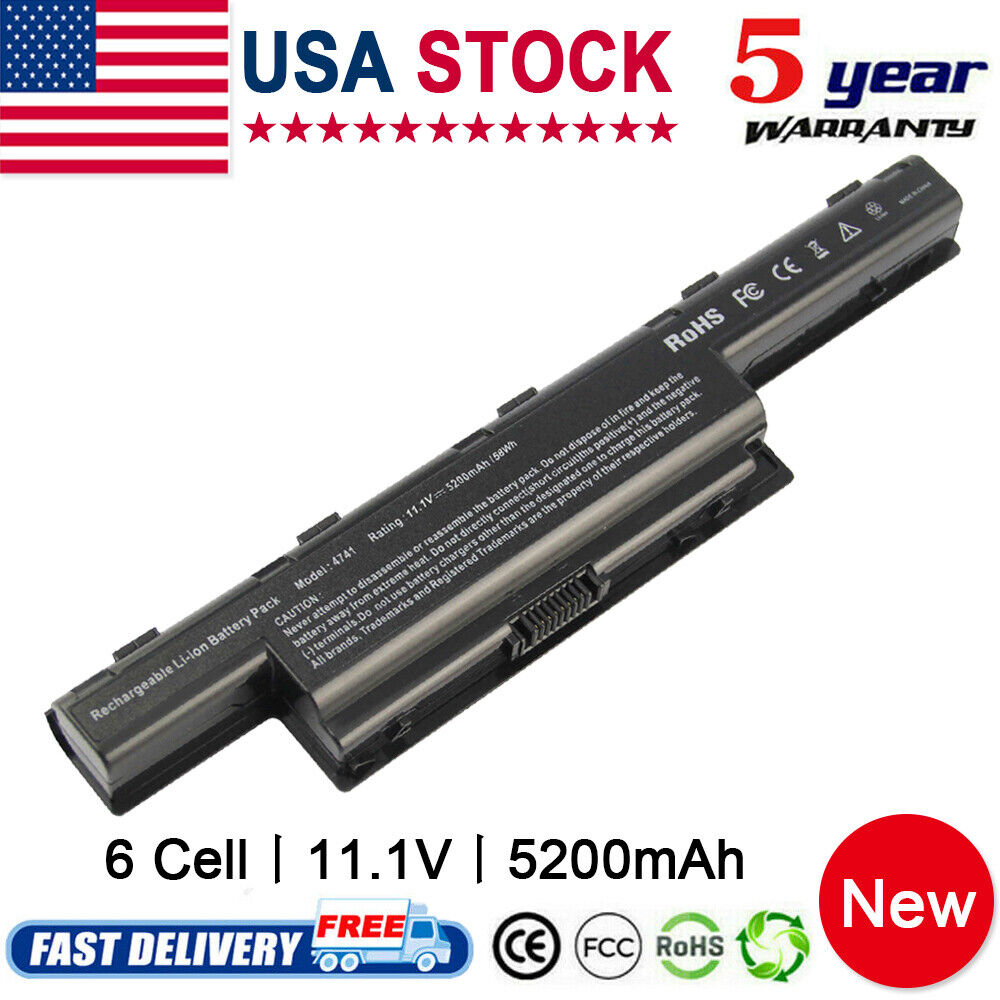Battery for Acer AS10D31 AS10D51, Aspire 5250 5251 5253 5251 5336 5349 5551