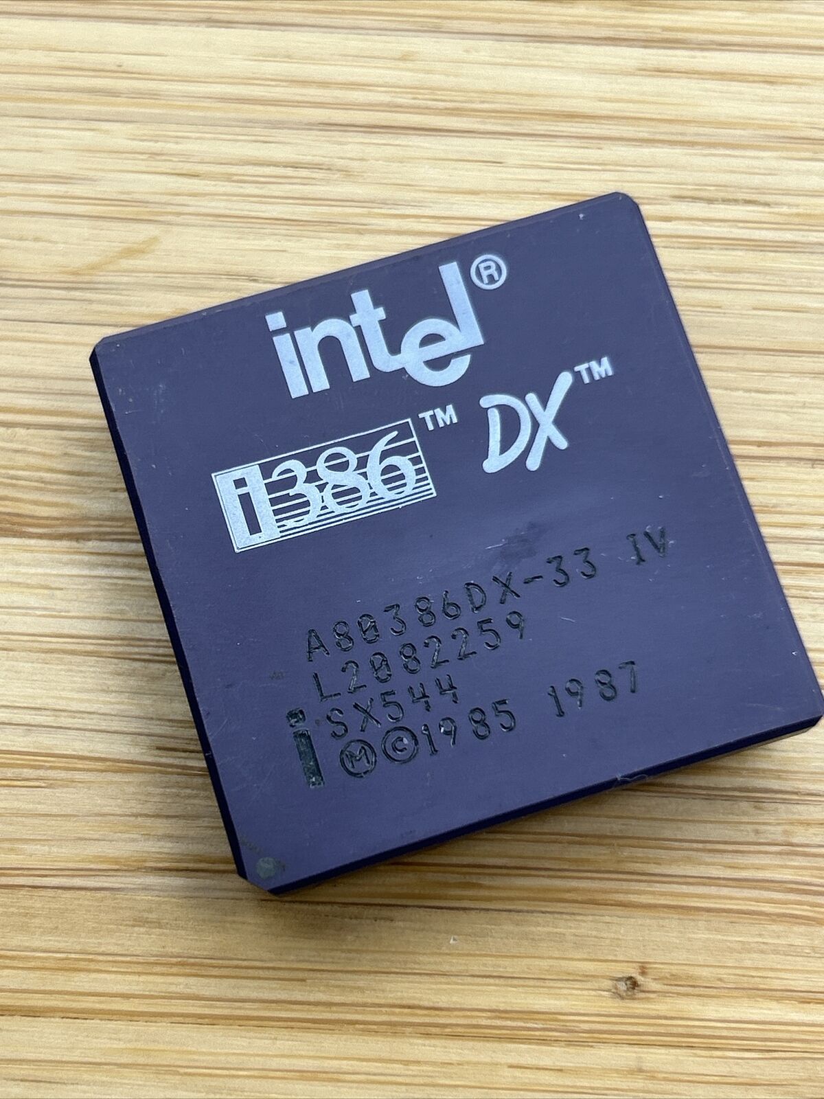 Intel 386DX-33Mhz Gold PGA Processor SX544 SX219 SX366 CPU i386 80386 386DX 386