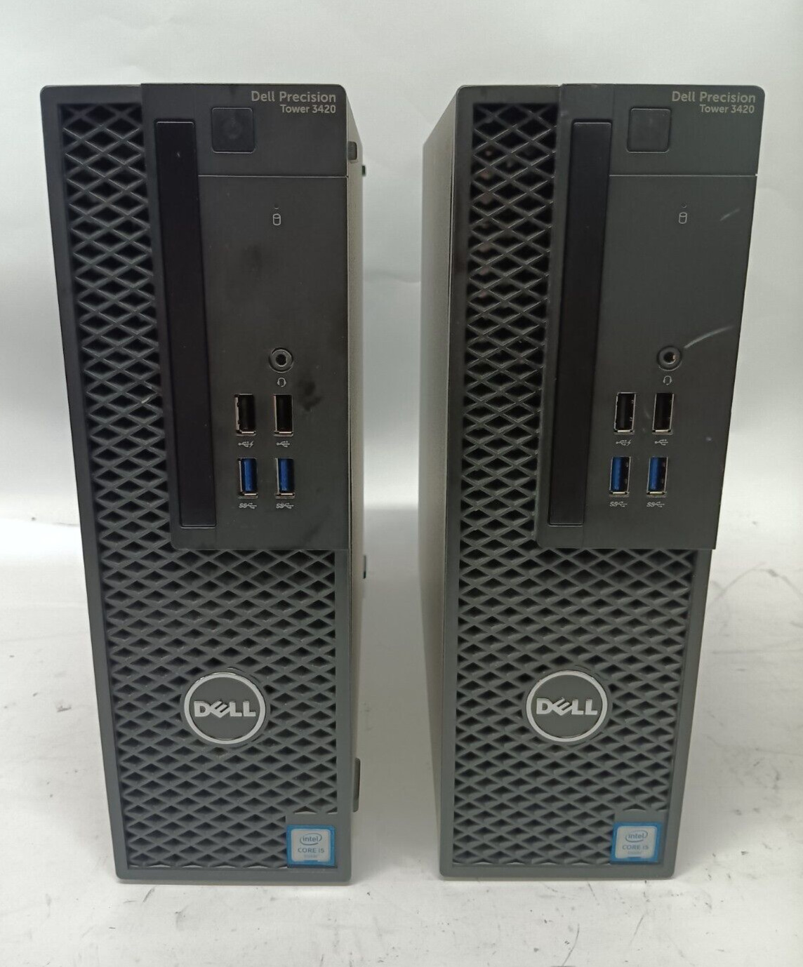 Lot of 2 Dell Precision Tower 3420 Core i5-6600 8GB RAM 256GB SSD Windows 10 Pro